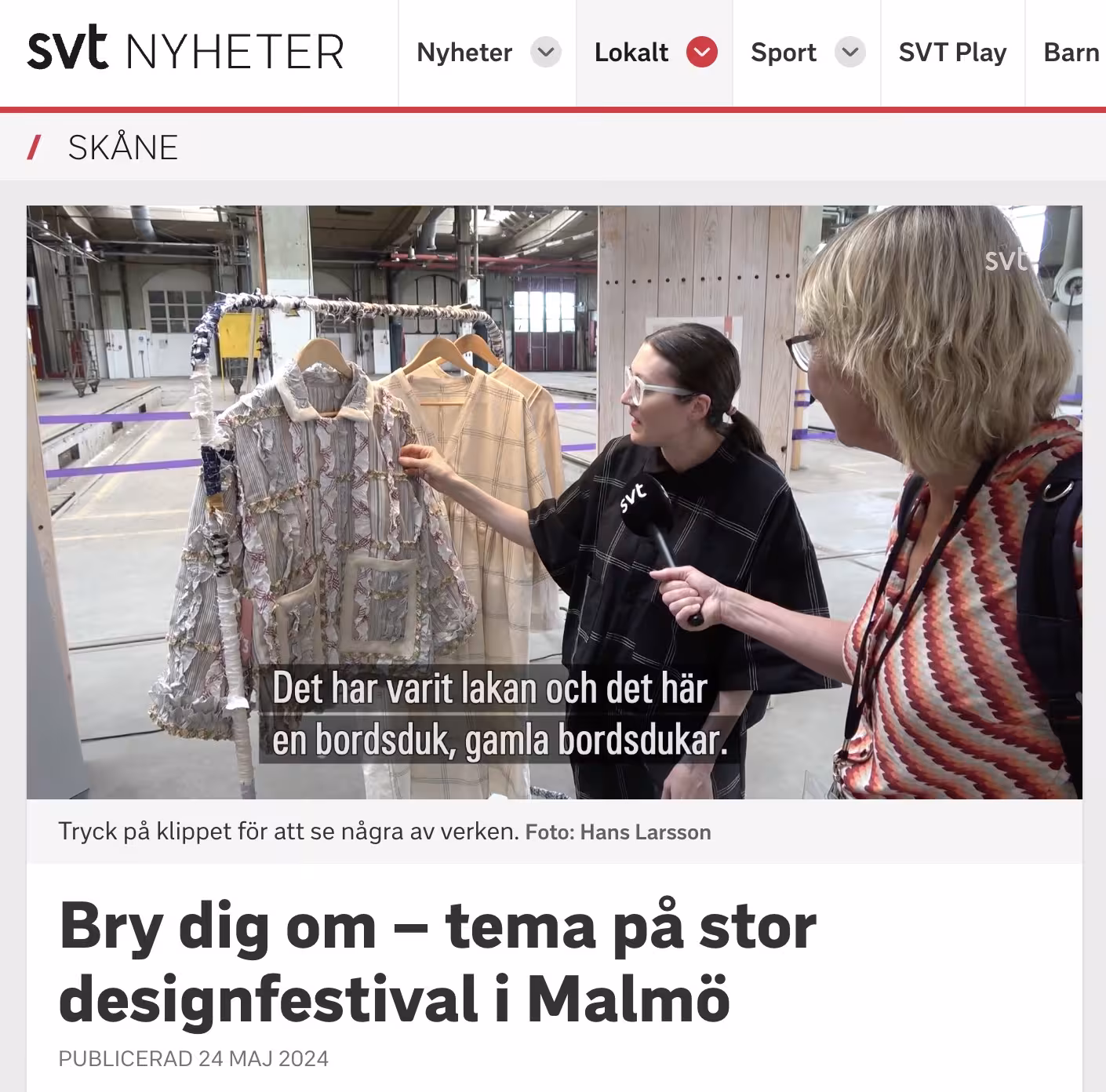 SSDD Inslag SVT Skåne